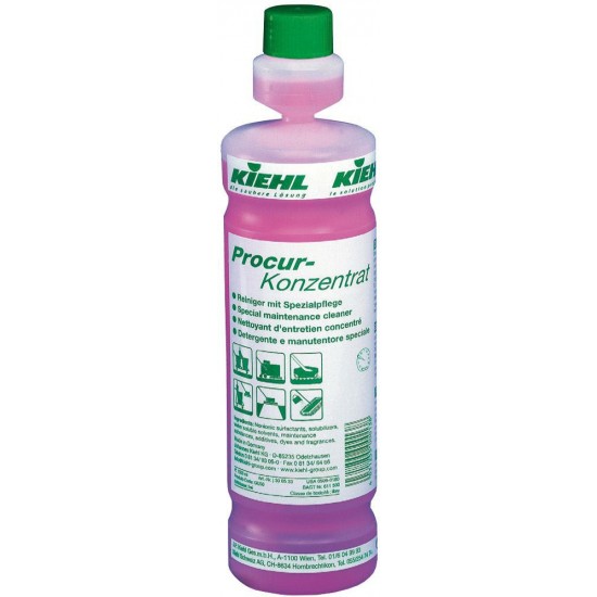 PROCUR CONCENTRAT-Detergent de intretinere cu substante de protectie, evita aderenta gumei de mestecat, a etichetelor, Kiehl, 1L