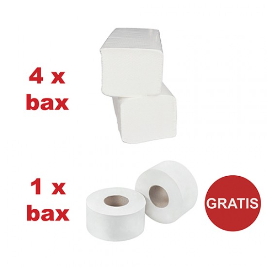 Pachet 4 baxuri Prosoape Hartie si Gratuit 1 bax Hartie Igienica