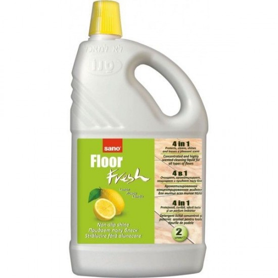 SANO FLOOR FRESH LEMON Manual, 2l, detergent pardoseala