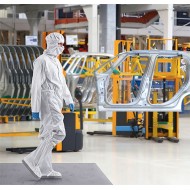 Covoras antibacterian tratat cu proprietăți dezinfectante Sticky Mat, Alb, 45 x 115 cm