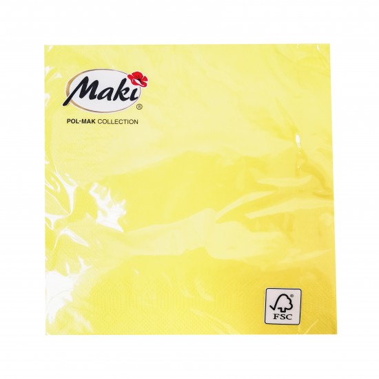 Servetele de masa 33x33cm, model yellow - 3 straturi Servetele de masa 33x33cm, model yellow - 3 straturi