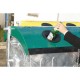 Eurocontainer zincat 1100 l - capac verde, colectare sticla - Transport inclus