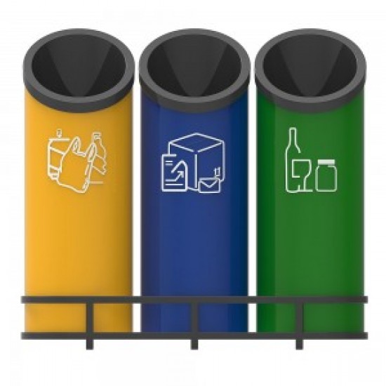 GOTHENBURG B Cosuri pentru reciclare cu design futurist pentru zonele publice