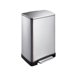 Cos de gunoi - material inoxidabil cu garnitura din plastic 40 l Cos de gunoi - material inoxidabil cu garnitura din plastic 40 l