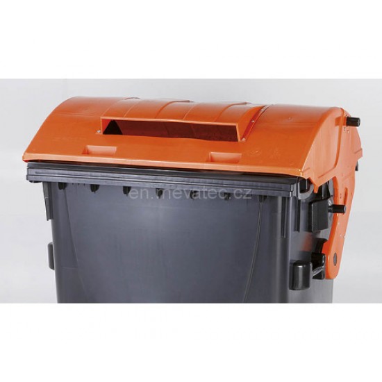 Eurocontainer din material plastic 1100 l cu capac rotund, cu inchizatoare pentru capac - colectare ambalaje MEVATEC - Transport Inclus Eurocontainer din material plastic 1100 l cu capac rotund, cu inchizatoare pentru capac - colectare ambalaje MEVATEC - Transport Inclus