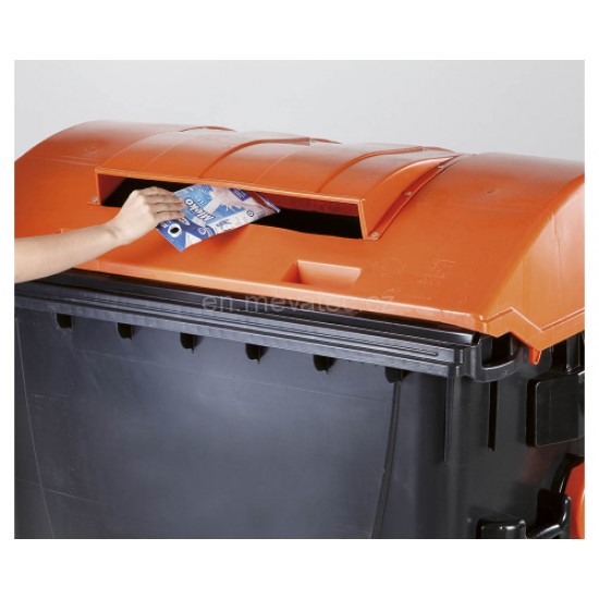 Eurocontainer din material plastic 1100 l cu capac rotund, cu inchizatoare pentru capac - colectare ambalaje MEVATEC - Transport Inclus Eurocontainer din material plastic 1100 l cu capac rotund, cu inchizatoare pentru capac - colectare ambalaje MEVATEC - Transport Inclus