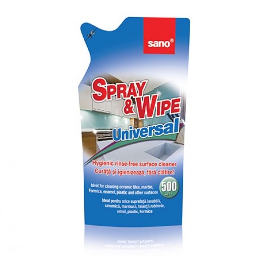 SANO UNIVERSAL SPRAY&WIPE REZ 500 ml SANO UNIVERSAL SPRAY&WIPE REZ 500 ml