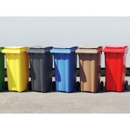 Pubela HDPE CLD 240L galbena- Transport Inclus