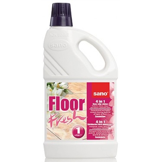 SANO FLOOR FRESH JASMINE Manual, 1L sticla, detergent pardoseala, ceramica, portelan