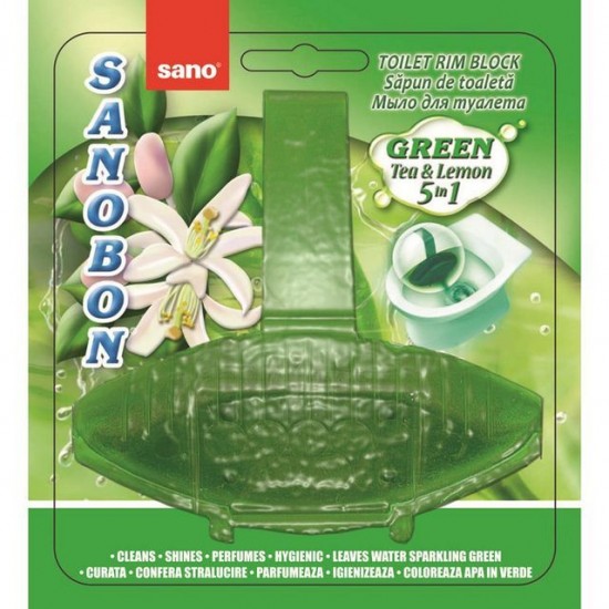SANO BON GREEN FOREST 5in1, 55g, odorizant vas toaleta