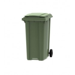 Container din plastic, 360 litri verde transport inclus Container din plastic, 360 litri verde transport inclus