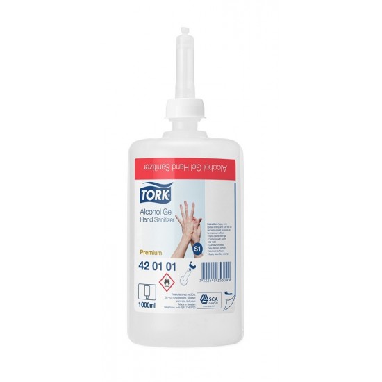 Alcoholgel Premium, gel dezinfectant , cu aviz biocid -Tork, 1L Alcoholgel Premium, gel dezinfectant , cu aviz biocid -Tork, 1L