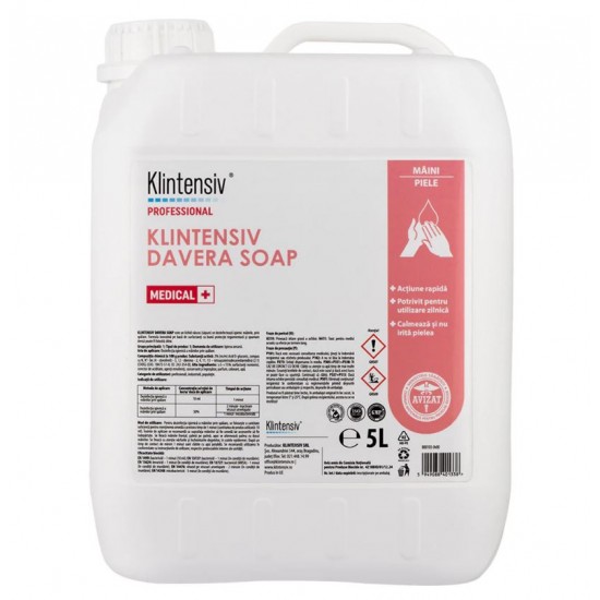 DAVERA® SOAP – Sapun dezinfectant clorhexidina 2%, 5 litri