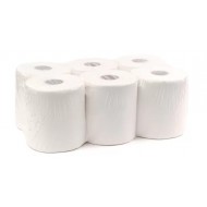 Prosop cu derulare externa, 2 straturi, alb, celuloza 100%,  AQAS, 100m 