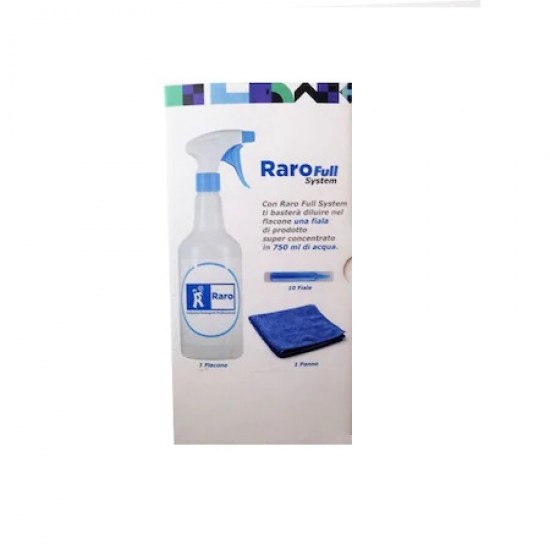 Kit Raro Full, cu flacon nebulizator, laveta si 50 fiole detergent monodoze superconcentrat DIKRO FULL PROFUMATO Kit Raro Full, cu flacon nebulizator, laveta si 50 fiole detergent monodoze superconcentrat DIKRO FULL PROFUMATO