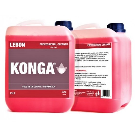 Detergent universal pentru suprafete, Professional Cleaner, Konga, 5 L