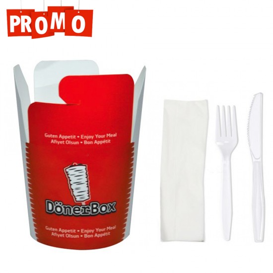 Pachet 1 bax Cutie catering si 1 bax Tacamuri si servetel Pachet 1 bax Cutie catering si 1 bax Tacamuri si servetel