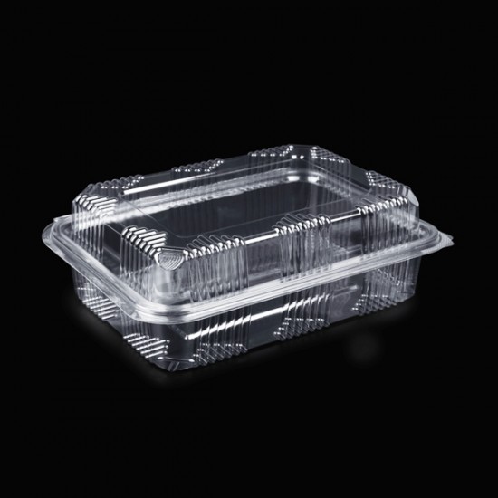 Caserola plastic 1250 gr cu capac inalt - 348 x 232 x 75,8mm - 300 buc Caserola plastic 1250 gr cu capac inalt - 348 x 232 x 75,8mm - 300 buc