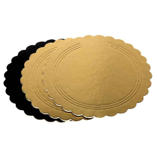Discuri groase ondulate auriu/negru - Discuri groase ondulate auriu/negru 2400 gr Ø48cm - 10 buc/set Discuri groase ondulate auriu/negru - Discuri groase ondulate auriu/negru 2400 gr Ø48cm - 10 buc/set