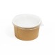 Bol supa Kraft + Capac - ALB 470ml - 100 buc. Bol supa Kraft + Capac - ALB 470ml - 100 buc.