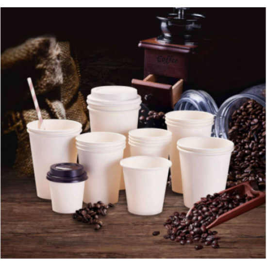 Pahare carton albe - 12 oz (350ml -Ø 90mm) - 100 buc. Pahare carton albe - 12 oz (350ml -Ø 90mm) - 100 buc.