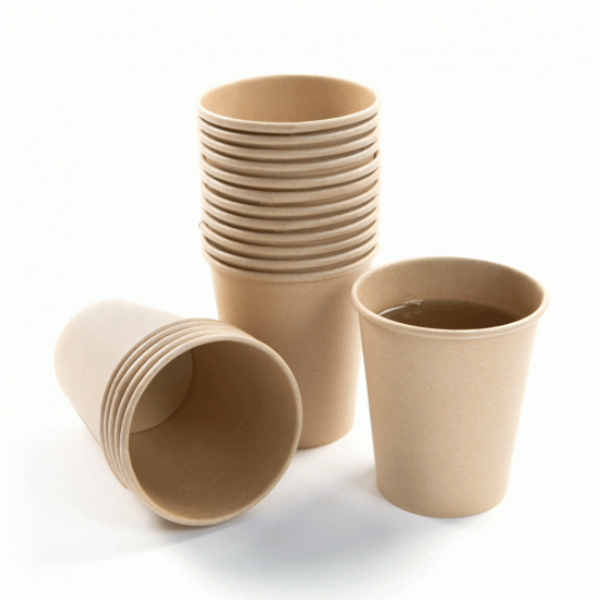Pahare carton natur - 12 oz (350 ml) - 100 buc. Pahare carton natur - 12 oz (350 ml) - 100 buc.