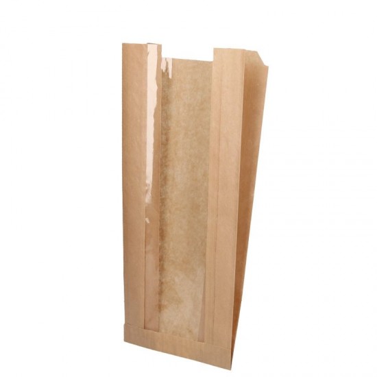 Set 1000 bucati, Punga cu fereastra pentru Paine 20x8x39cm Set 1000 bucati, Punga cu fereastra pentru Paine 20x8x39cm