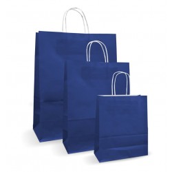 Pungi albe, colorate 100% albastru inchis - 16X9X21 - 100 buc Pungi albe, colorate 100% albastru inchis - 16X9X21 - 100 buc