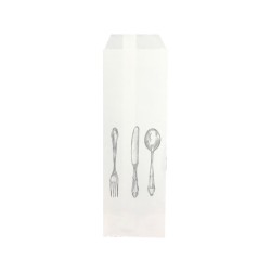 Punga tacam, 8 x 25 cm, Alba, 2000 buc/ set Punga tacam, 8 x 25 cm, Alba, 2000 buc/ set