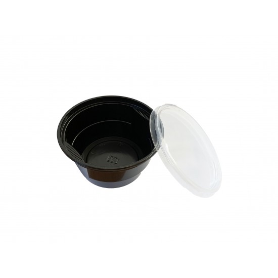 Set de 450 de bucati, Bol supa negru, capac, 680ml Set de 450 de bucati, Bol supa negru, capac, 680ml
