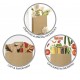 Punga hartie, natur, cu maner plat - 32x17x25cm - 250 buc Punga hartie, natur, cu maner plat - 32x17x25cm - 250 buc