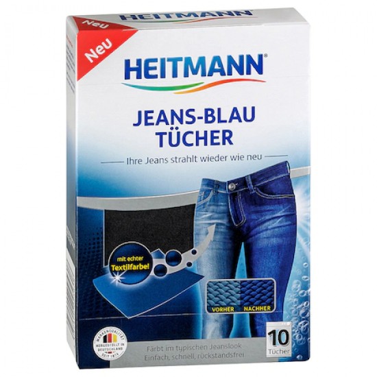 Heitmann Servetele pentru revigorarea culorii albastre 10buc