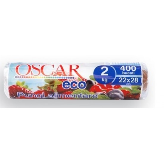 Pungi alimentare ECO Oscar, 400buc/rola, 2kg