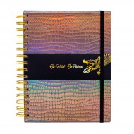 Agenda cu spirala si separatoare Pukka Pads Wild Crocodile, A5 dictando, 160 pag hartie 90 g, coperti tari Agenda cu spirala si separatoare Pukka Pads Wild Crocodile, A5 dictando, 160 pag hartie 90 g, coperti tari