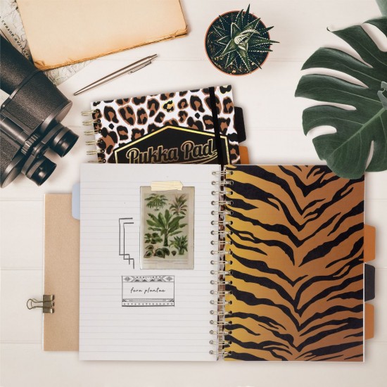 Agenda cu spirala si separatoare Pukka Pads Wild Project Book, B5 dictando, 200 pag hartie 80 g, coperti tari Agenda cu spirala si separatoare Pukka Pads Wild Project Book, B5 dictando, 200 pag hartie 80 g, coperti tari