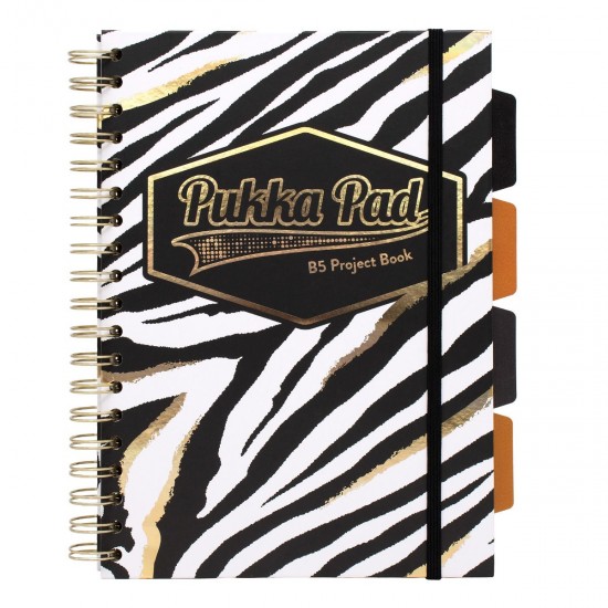 Agenda cu spirala si separatoare Pukka Pads Wild Project Book, B5 dictando, 200 pag hartie 80 g, coperti tari Agenda cu spirala si separatoare Pukka Pads Wild Project Book, B5 dictando, 200 pag hartie 80 g, coperti tari