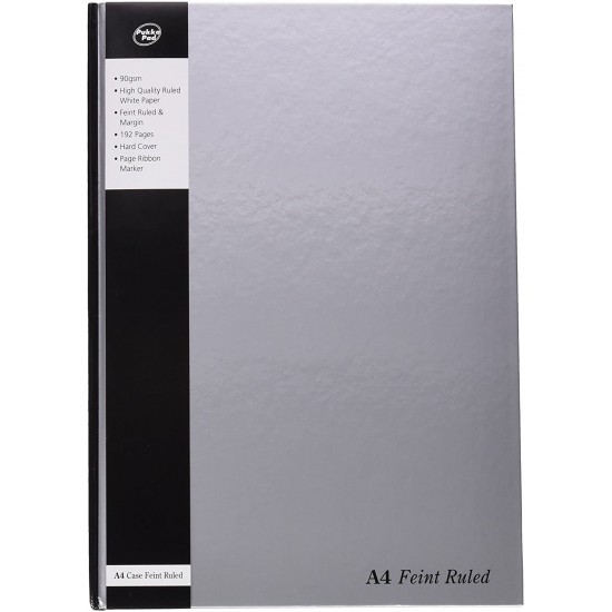 Agenda Pukka Pads Silver Casebound A4, dictando, 192 pag, coperta intarita Agenda Pukka Pads Silver Casebound A4, dictando, 192 pag, coperta intarita