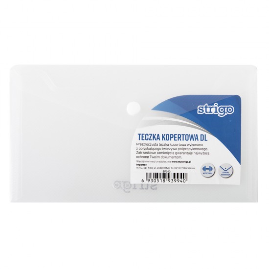 Dosar plic cu capsa Strigo PP DL TRANSPARENT Dosar plic cu capsa Strigo PP DL TRANSPARENT