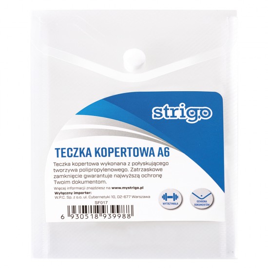 Dosar plic cu capsa Strigo PP A6 VERTICAL Dosar plic cu capsa Strigo PP A6 VERTICAL