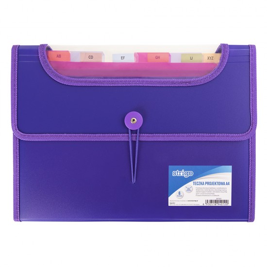 Dosar Strigo Plastic Extensibil A4 6 Compartimente Mov Dosar Strigo Plastic Extensibil A4 6 Compartimente Mov