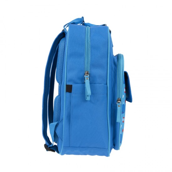 Ghiozdan Strigo cube, cu Penar, albastru, 29 x 39 x 15, 24 litri Ghiozdan Strigo cube, cu Penar, albastru, 29 x 39 x 15, 24 litri