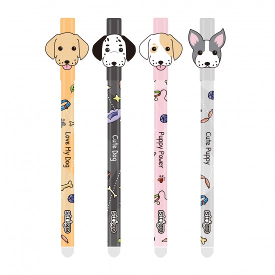 Set 4 pixuri Strigo cerneala cu stergere, CATEI Set 4 pixuri Strigo cerneala cu stergere, CATEI
