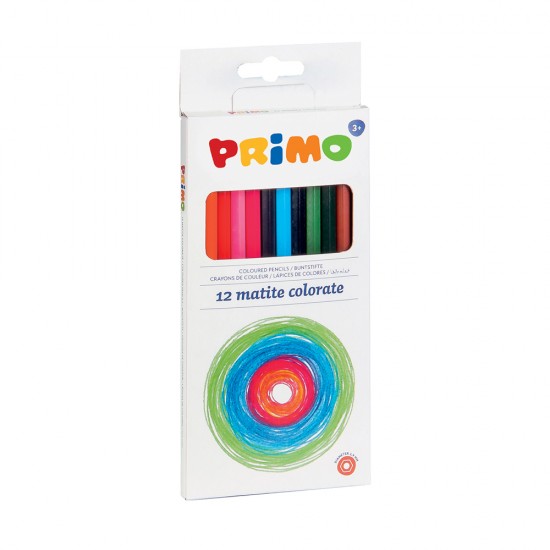 Creioane colorate Morocolor Primo, 12 culori/cutie Creioane colorate Morocolor Primo, 12 culori/cutie