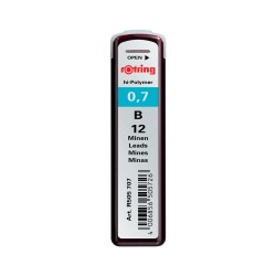 Mine creion mecanic Rotring, 0.7 mm , B, 12 bucati/cutie Mine creion mecanic Rotring, 0.7 mm , B, 12 bucati/cutie