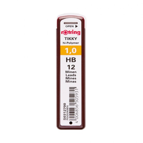 Mine creion mecanic Rotring, 1 mm , HB, 12 bucati/cutie Mine creion mecanic Rotring, 1 mm , HB, 12 bucati/cutie