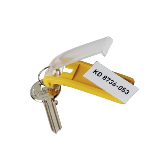 Suport eticheta pentru cheie, galben, 6 bucati/set Suport eticheta pentru cheie, galben, 6 bucati/set