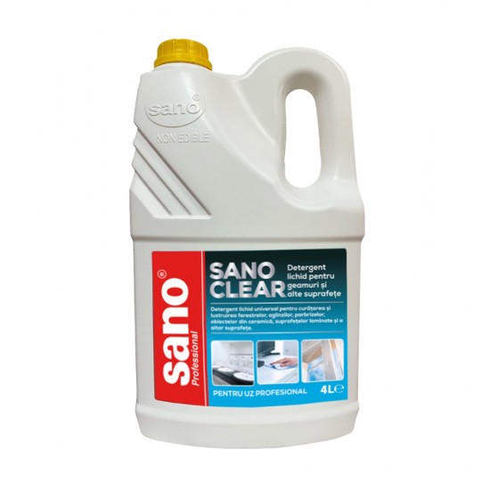 Detergent Sano pentru geamuri si oglinzi, 4 l