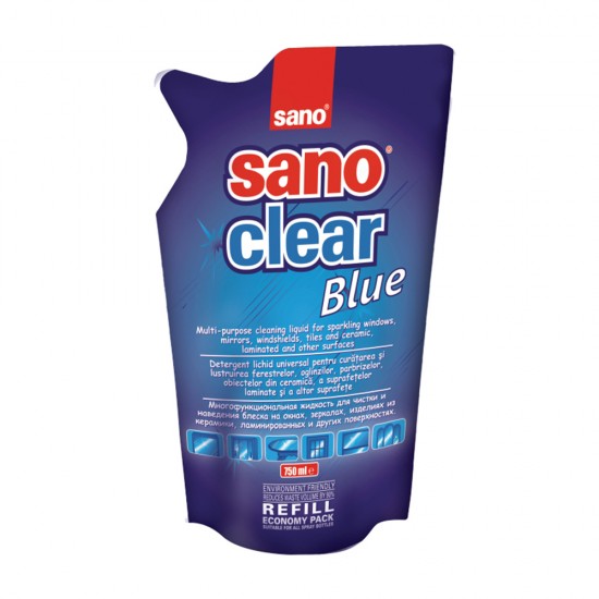 Rezerva detergent Sano pentru geamuri, 750 ml Rezerva detergent Sano pentru geamuri, 750 ml