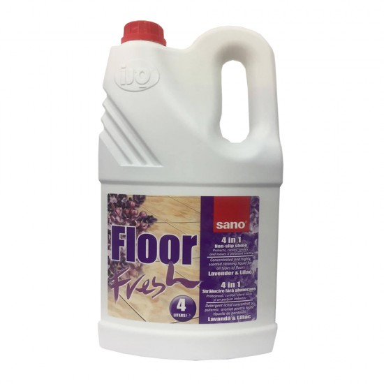 Detergent pardoseala, Sano, Floor Fresh, liliac, 4 l