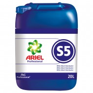 Solutie indepartare pete textile albe Ariel S5, 20 l